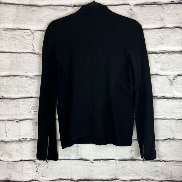 Eileen Fisher Women's Black Lightweight Mid-Length Jacket Size M - Picture 6 of 7